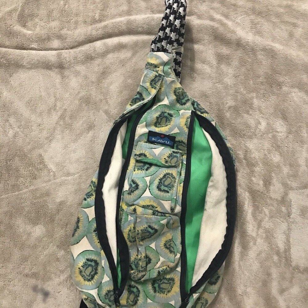 Kavu Rope Sling Bag Multicolored Crossbody One Shoulder Backpack Purse